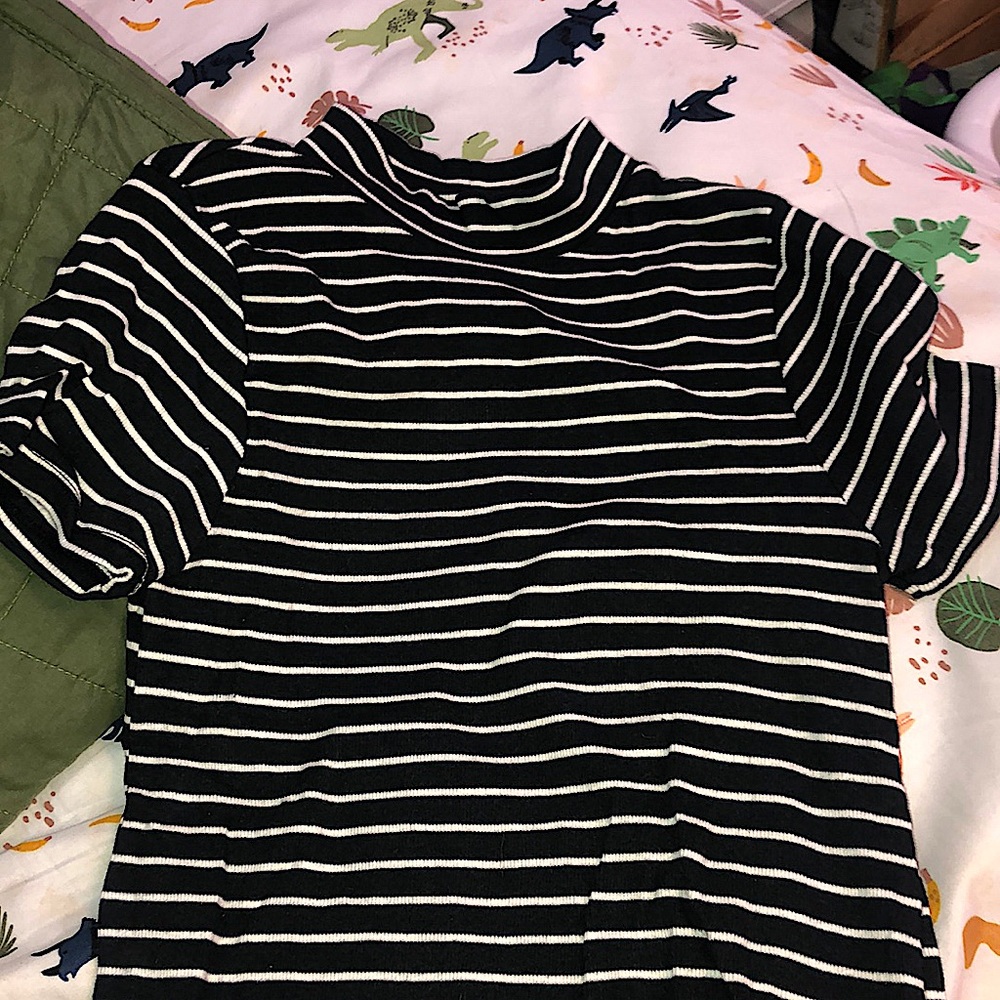 Striped Form-Fitted Tee